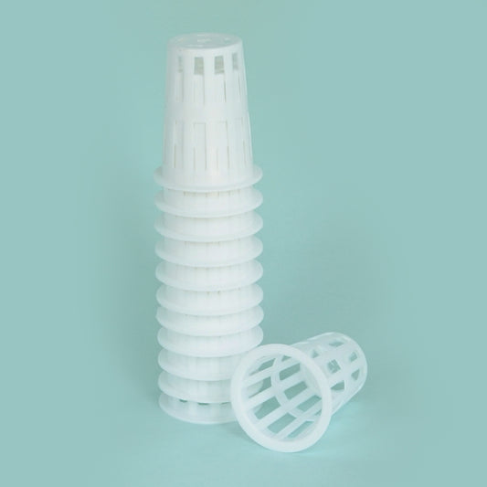 Premium White 2x3 Inch NET POTS (Pack of 100)