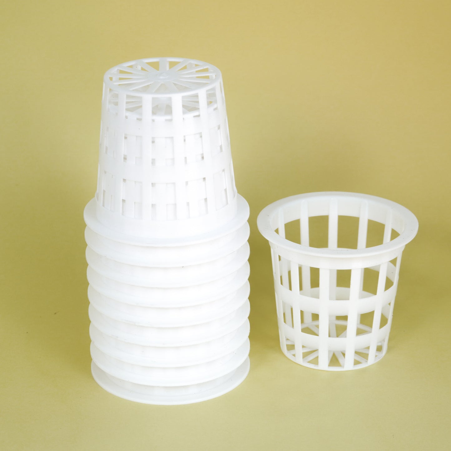 3 inch Net Pots for Hydroponics and Aquaponics, White, 3 Inch (Pack of 10)
