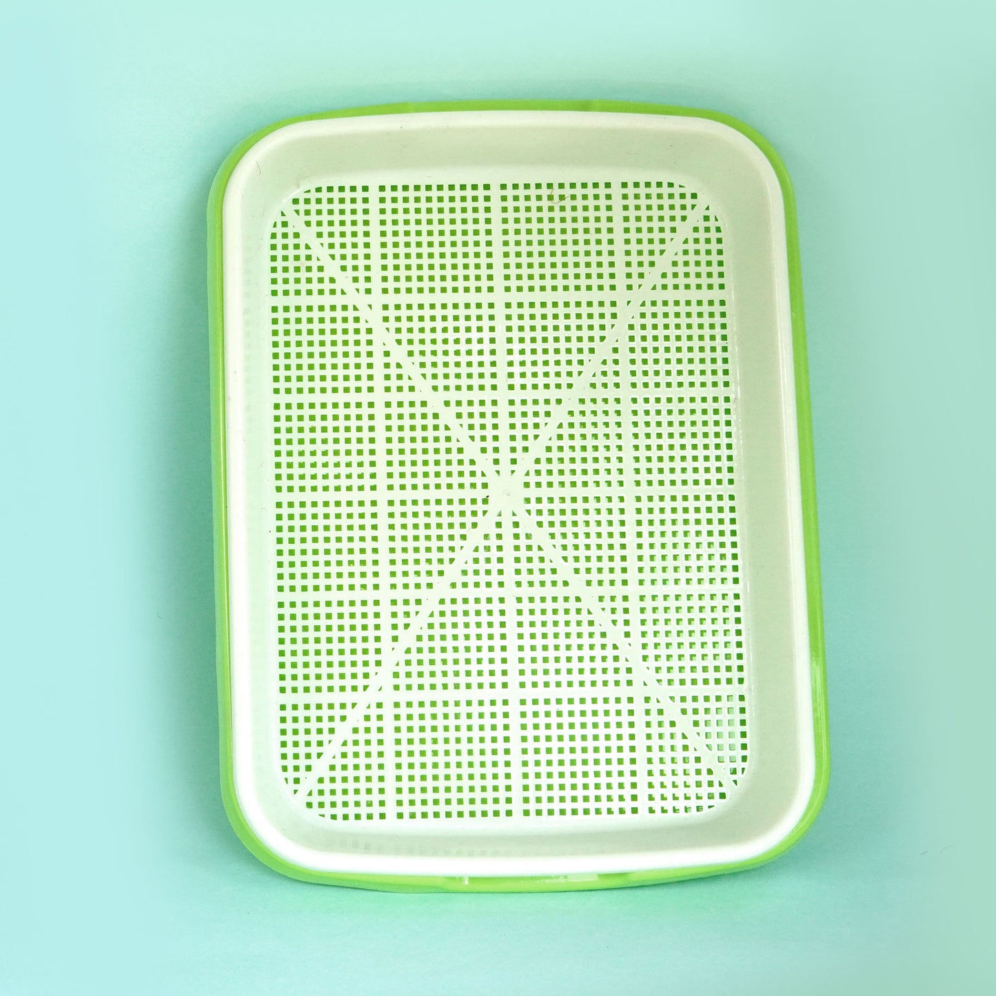 Microgreens Seed Sprouter Tray (Pack of 1 Set) | Microgreen Growing Tray | Hydroponic Seed Germination Plastic Tray with Holes
