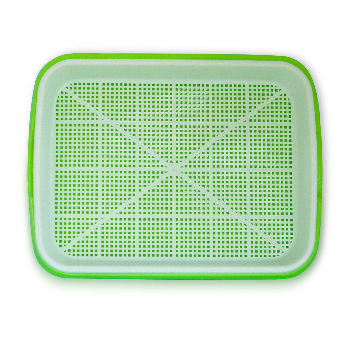 Microgreens Seed Sprouter Tray (Pack of 1 Set) | Microgreen Growing Tray | Hydroponic Seed Germination Plastic Tray with Holes