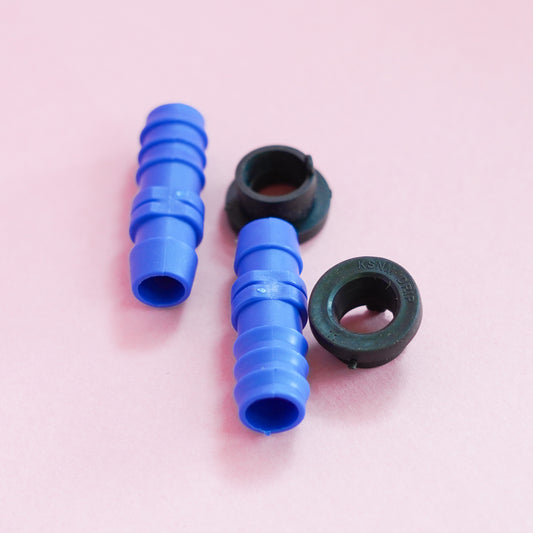 Drip Irrigation Grommet 16mm Black and Straight connector