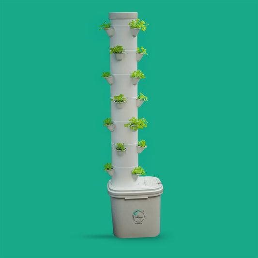 28-Plant Aeroponic Hydroponic Tower – Vertical Shower System for Home & Commercial Growing