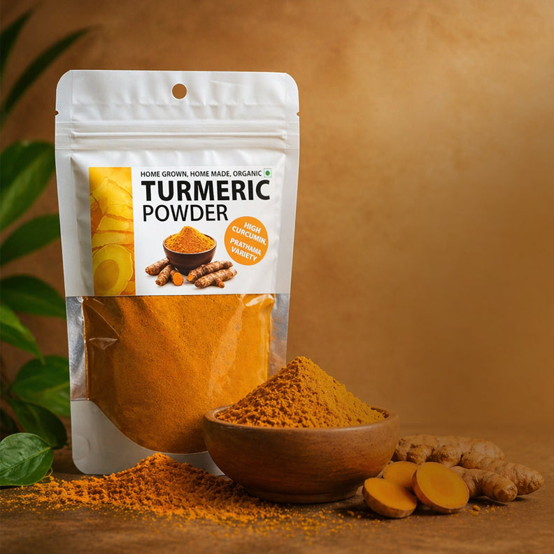 Home grown, home made organic turmeric powder - 100g